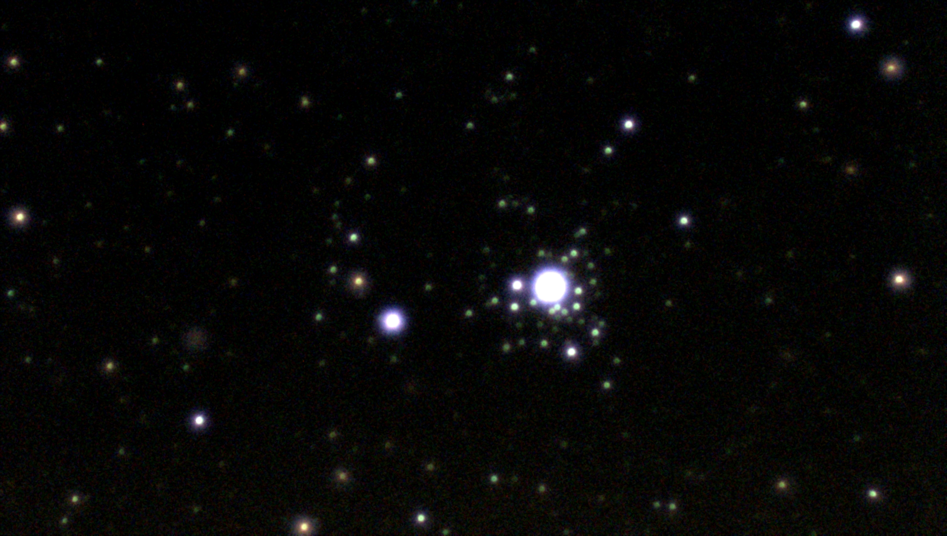 天体観測 おおいぬ座の線香花火状星団ngc2362を撮影しました 空の散歩 天体情報ブログ